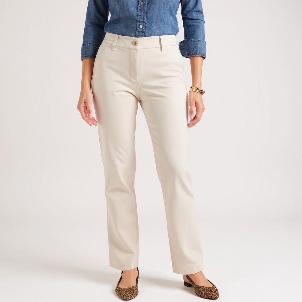 Talbots Straight Leg Perfect Chino Twine Size 6